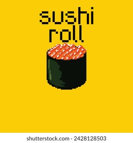 He aquí, un delicioso banquete de sushi meticulosamente elaborado en vibrante arte de píxeles vectoriales! Cada rollo y nigiri estalla con un detalle perfecto, mostrando el arte de la cocina japonesa. Colores vibrantes y