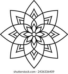 Behold the enchanting allure of my Mystical Onyx Petal Mandala, a captivating design blending ethereal petals into a mesmerizing dance of cosmic energy.