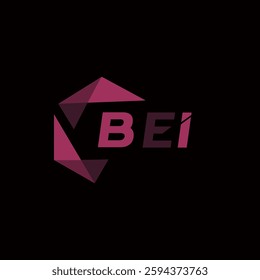 BEI creative minimalist letter logo. BEI unique vector initials alphabet letter logo design
