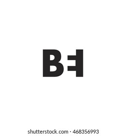BEI Logo. Vector Graphic Branding Letter Element. White Background