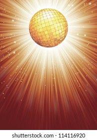 Beidge disco rays with stars. EPS 8 vector file included
