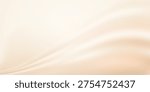 Beige abstract background. Light gradient vector banner. Pastel beige backdrop. Soft blurred light bg. Pastel gradation water cover design