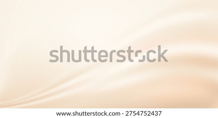 Beige abstract background. Light gradient vector banner. Pastel beige backdrop. Soft blurred light bg. Pastel gradation water cover design