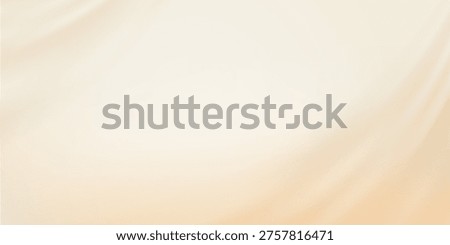 Beige abstract background. Light gradient vector banner. Pastel beige backdrop. Soft blurred light bg. Pastel gradation water cover design