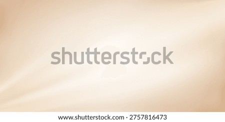 Beige abstract background. Light gradient vector banner. Pastel beige backdrop. Soft blurred light bg. Pastel gradation water cover design