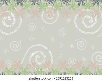 Beige abstract background with spiral patterns