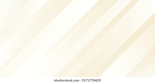 Beige abstract dynamic background with halftone. Gradient smooth stripes. Modern diagonal wallpaper. Suitable for templates, sale banners, events, ads, web and pages