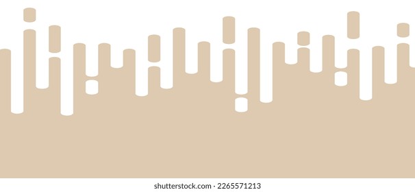 Beige abstract lines on white background. Trendy abstract lines transition background for backdrop, cover, wallpaper and banner. Rounded lines halftone for brochure, layout and flyer. Creative vector