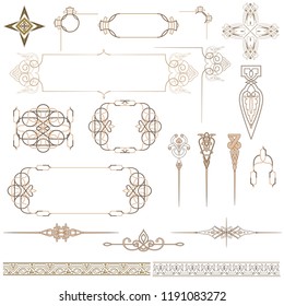 beige abstract ornament