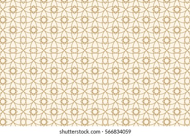 Beige abstract seamless geometric pattern. Vector illustration