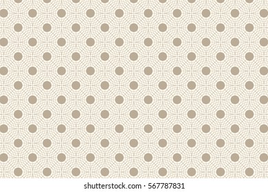 Beige abstract seamless geometric pattern. Vector illustration