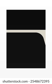 Arte de forma abstrata bege, Arte moderna imprimível do meio do século, Download digital, Poster minimalista, Boho Home Decor
