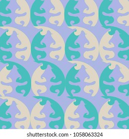 Beige and aquamarine pattern, abstract background  