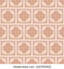 Beige arabic seamless pattern, elegant embossed background, oriental ornate pattern vector Illustration