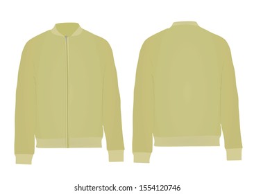 Beige autumn jacket. vector illustration