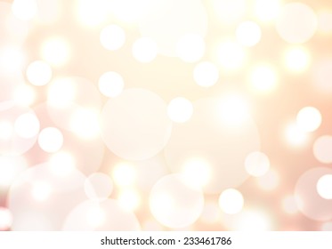 beige background with bokeh lights snowfall. Perfect template for posters, websites, magazines, brochures, catalogs