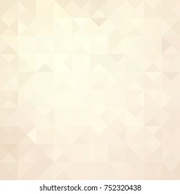 Beige background. Geometric style. Mesh of triangles. Mosaic template for your design. 