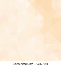 Beige background. Geometric style. Mesh of triangles. Mosaic template for your design. 