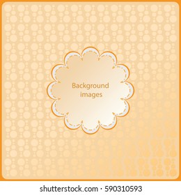 Beige. Background images. Composition minimalist textures. Circles of different sizes. Dotted regular simple prints. Modern graphic design.