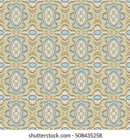 Beige background with seamless pattern. Ideal for printing onto fabric and paper or scrap booking. 