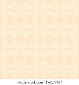 beige background with silhouettes of plants. Use as wallpaper or a neutral backdrop. seamless texture  Neutral floral ornament. plant motives. Beige tone. 