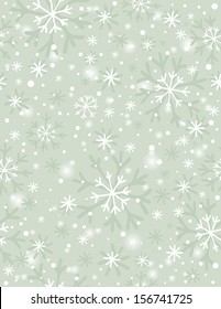 beige background with snowflakes,  vector illustration