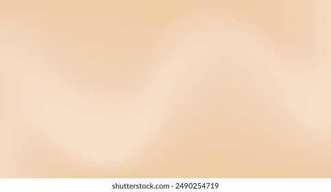 Beiger Hintergrund mit sanfter Welle. Neutraler Nude-Farbverlauf. Abstrakte unscharfe Kulisse in Pastelltönen