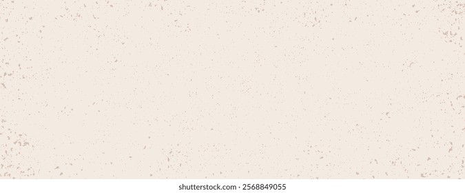 Beige background with a speckled texture. The background is minimalist and beige, adding a subtle, artistic touch to the background. Minimal grainy speckled texture background vector