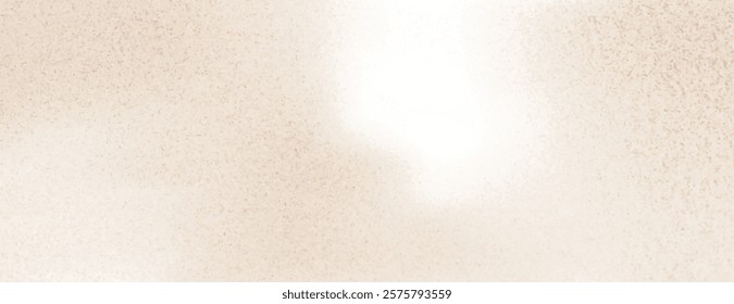 Beige background, background with a subtle speckled texture. The background is soft and neutral, with a light beige color and smooth texture. Minimal grainy texture vector gradient background 