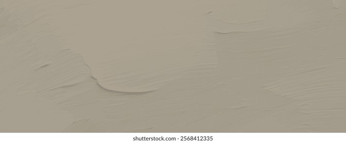 Beige background, textured with brush strokes. The background is artistic and neutral. Beige color adds warmth to the background. Minimal paint brushstroke texture background vector