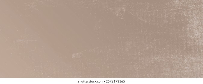 Beige background with a textured, distressed style. The beige color adds a warm, vintage feel to the background. Minimal grunge paper texture vector background