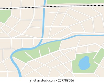 beige background with vector city plan