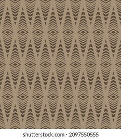 BEIGE BACKGROUND WITH VECTOR GEOMETRIC SCANDINAVIAN BROWN PATTERN