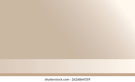 Uma parede de fundo bege com luz solar e sombra, design interior mínimo, tons neutros suaves, quarto vazio moderno, atmosfera pacífica e calma