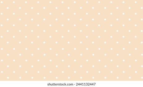 Beige background with white polka dot