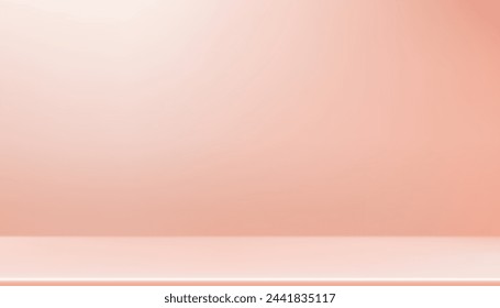 Beige Background,Studio room with light,shadow on Peach wall,Vector minimal Empty backdrop for Spring,Summer of Beauty,Cosmetic,Spa sale,Promotion