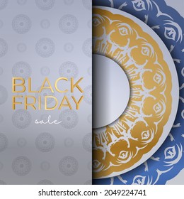 Beige Black Friday Advertising with Geometric Pattern