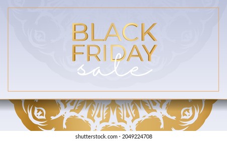 Beige Black Friday Sale Advertising with Greek Ornaments