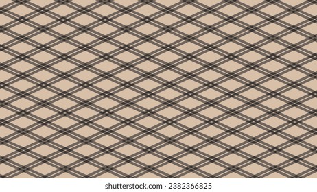 Beige and black plaid rhombus pattern as a background