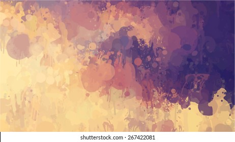 Beige and blue brush strokes background. Vector version