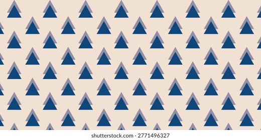 Beige and blue minimal geometric pattern wallpaper. Geometric blue triangle simple pattern background, beige wallpaper. Minimal geometric pattern, minimal blue triangle on beige background wallpaper