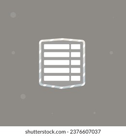 Beige Blue Pastel Frame Note List Isolated In Vector