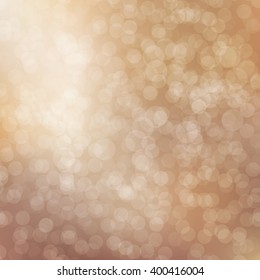 Beige Bokeh background with defocused lights. Vector illustration EPS10. Design for your cards, brochures, cover, flyers, banners, posters etc.
