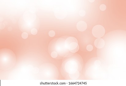 Beige bokeh background. wallpaper for banner social media advertising. romantic style. Vector
