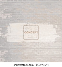 beige brick wall abstract background. vector design