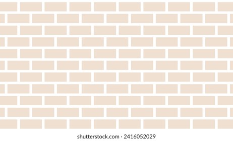 Beige brick wall as background