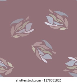 beige brown background color, on it purple blue blue drawings, leaves or fish, suitable for cards, invitations, tickets, business cards