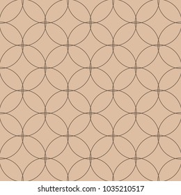 Beige and brown geometric print. Seamless pattern for web, textile and wallpapers