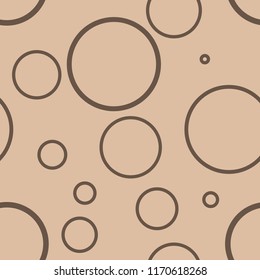 Beige and brown geometric print. Seamless pattern for web, textile and wallpapers