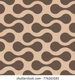 Beige and brown geometric seamless pattern for web, textile and wallpapers